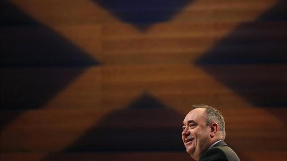 Alex Salmond, primer ministro de Escocia, en la apertura del congreso del Partido Nacionalista Escocés, el pasado 18 de octubre.