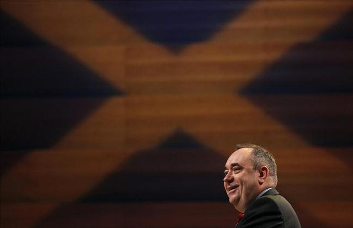 Alex Salmond, primer ministre d’Escòcia, en l’obertura del congrés del Partit Nacionalista Escocès, el 18 d’octubre passat.