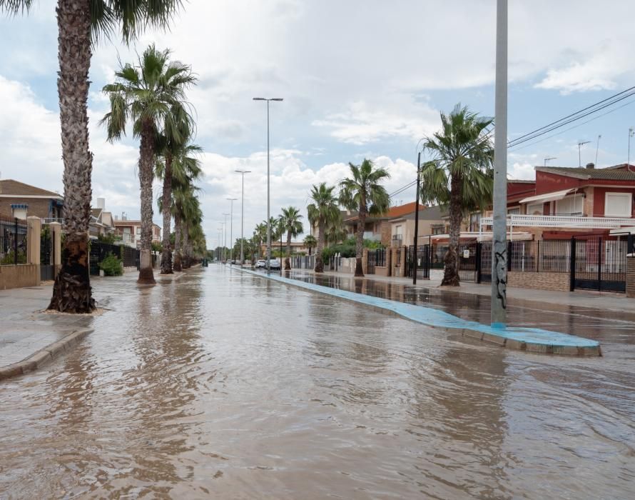 Los efectos de las lluvias en Los Alcázares