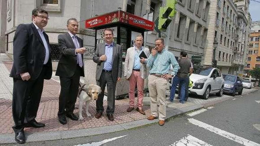 Font y Caballero durante la demostración del nuevo sistema.