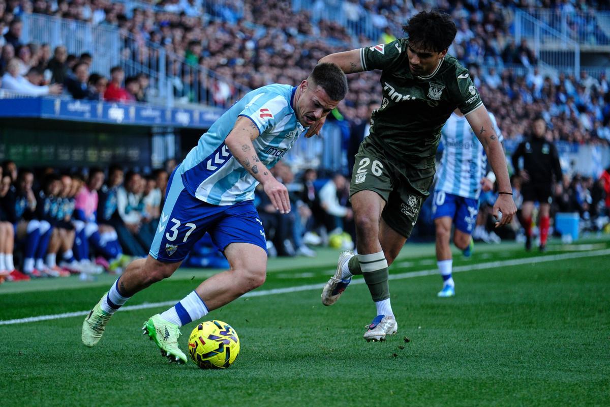 Málaga CF - CD Leganés, en imágenes
