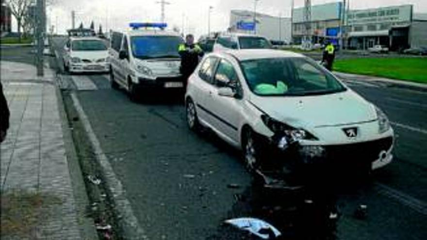 Colisión por alcance en la avenida de Europa