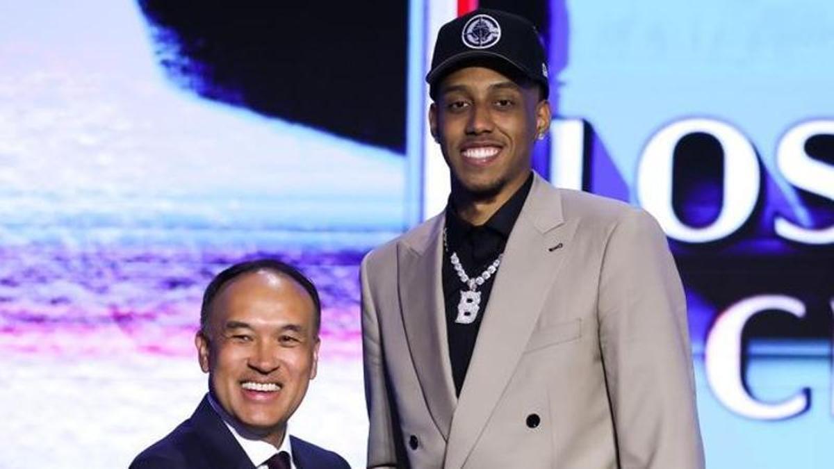 Baba Miller, en la elección del Draft.