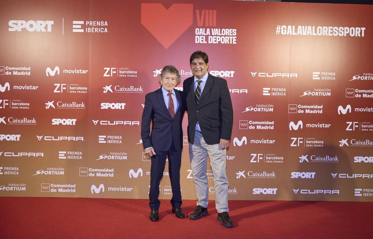 Carlos Soria y Bernat Clarella, presidente de la Federación Española de Deportes de Montaña y Escalada (FEDME)