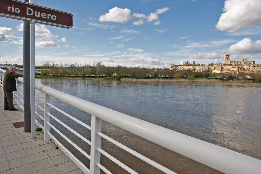 Crecida del río Duero a su paso por Zamora