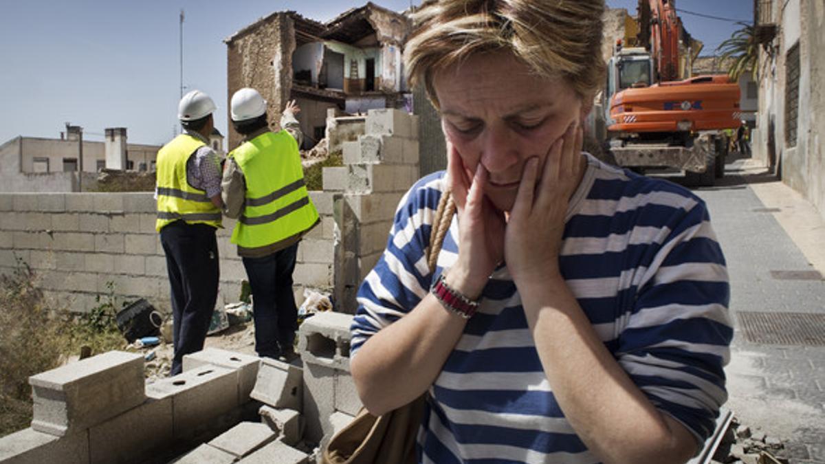 Dolores Planes, una de las afectadas por el terremoto de Lorca, del mayo del 2011.