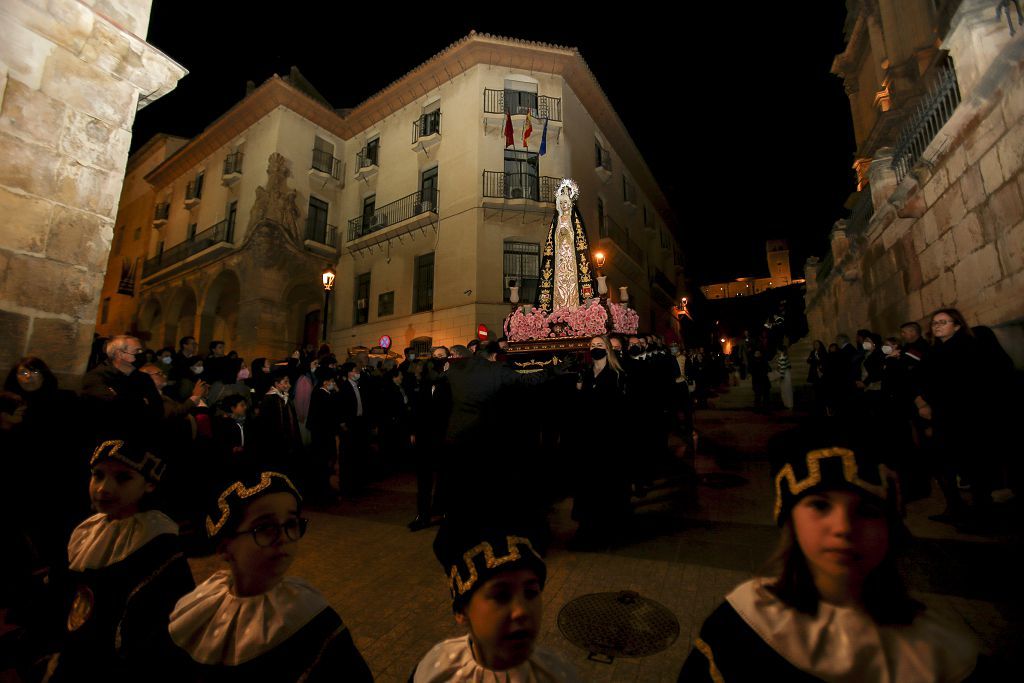 Semana Santa de Lorca 2022: Virgen de la Soledad del Paso Negro, iglesia y procesión