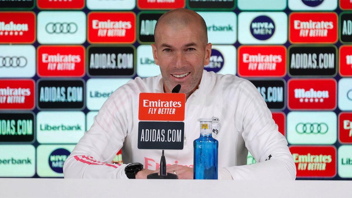 Zinedine Zidane, en rueda de prensa