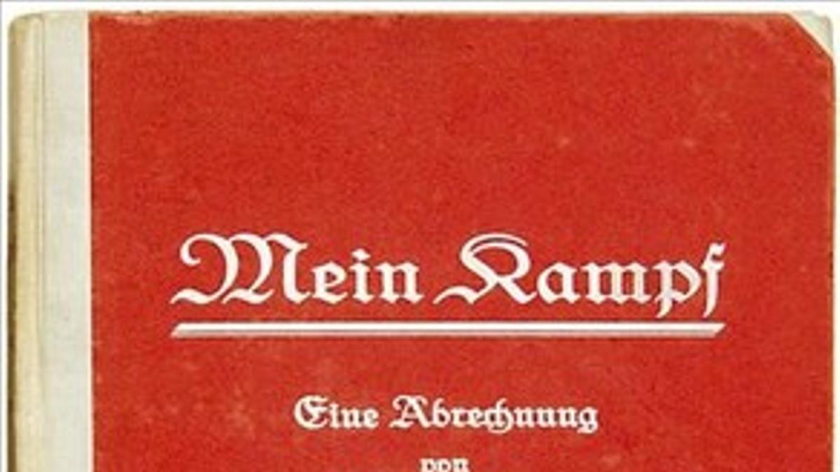 Portada de un ejemplar de 'Mein Kampf' subastado en Bloomsbury el pasado junio.