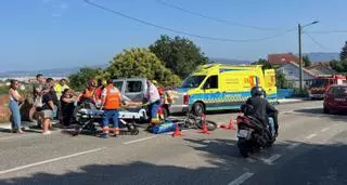 Hospitalizado un motorista tras impactar contra un todoterreno en Darbo