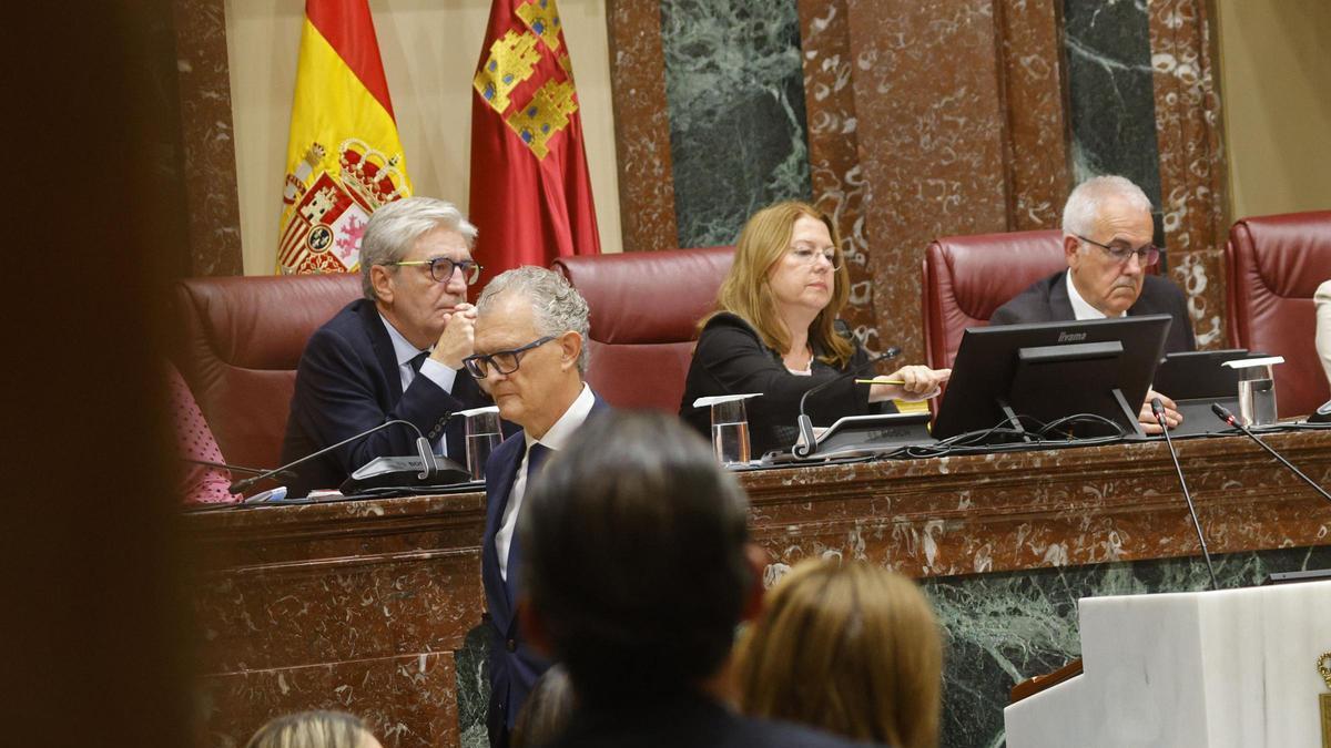 Juan José Pedreño, este jueves en la Asamblea Regional.