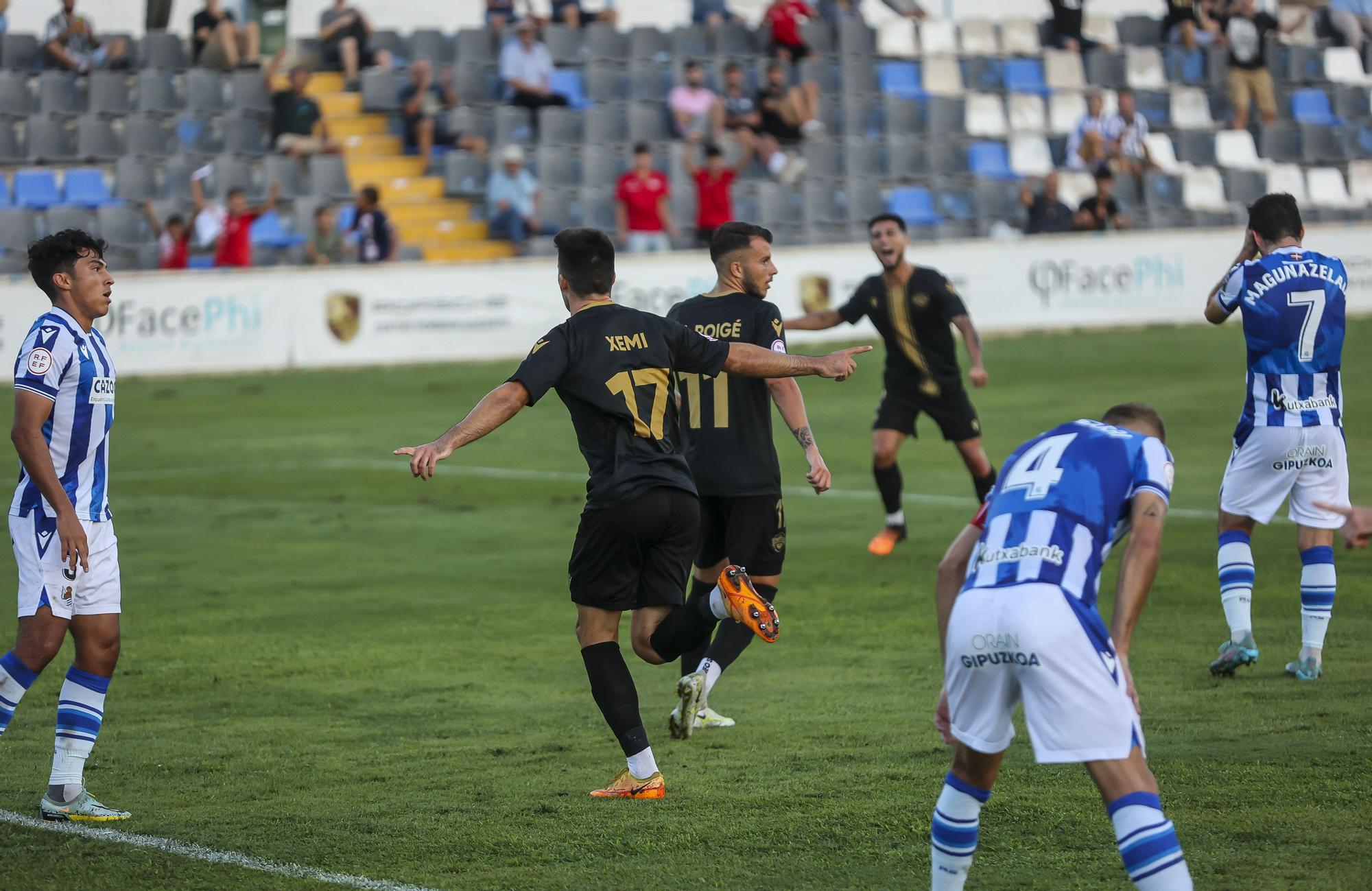 El Intercity hace los deberes casa frente a la Real Sociedad B ( 5 - 2 )