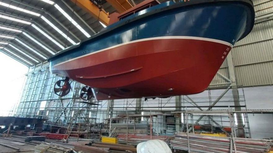 Armón construye en Vigo un remolcador de 17 metros para usar en sus astilleros