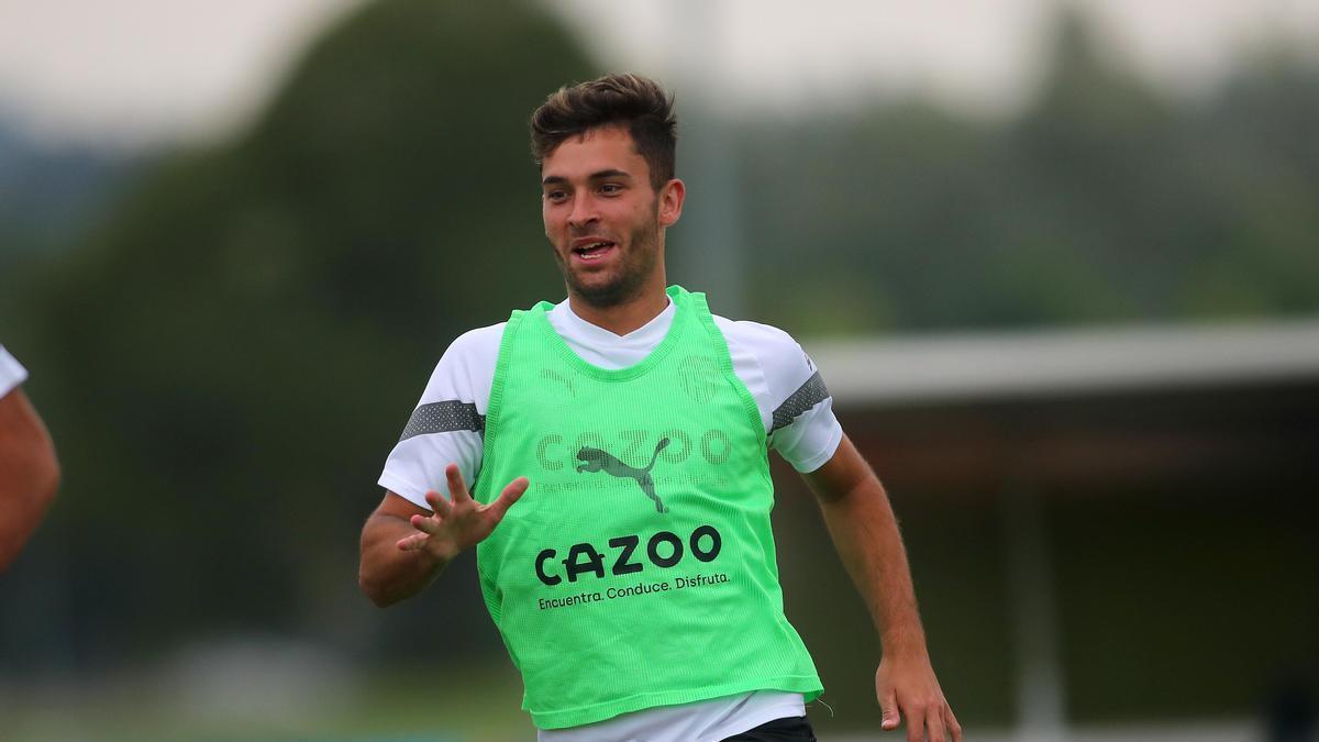 Hugo Duro, en un entrenamiento