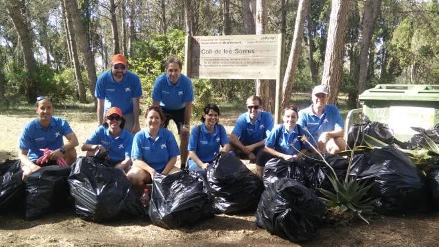 Un grup de voluntaris gironins, en l&#039;edició anterior.