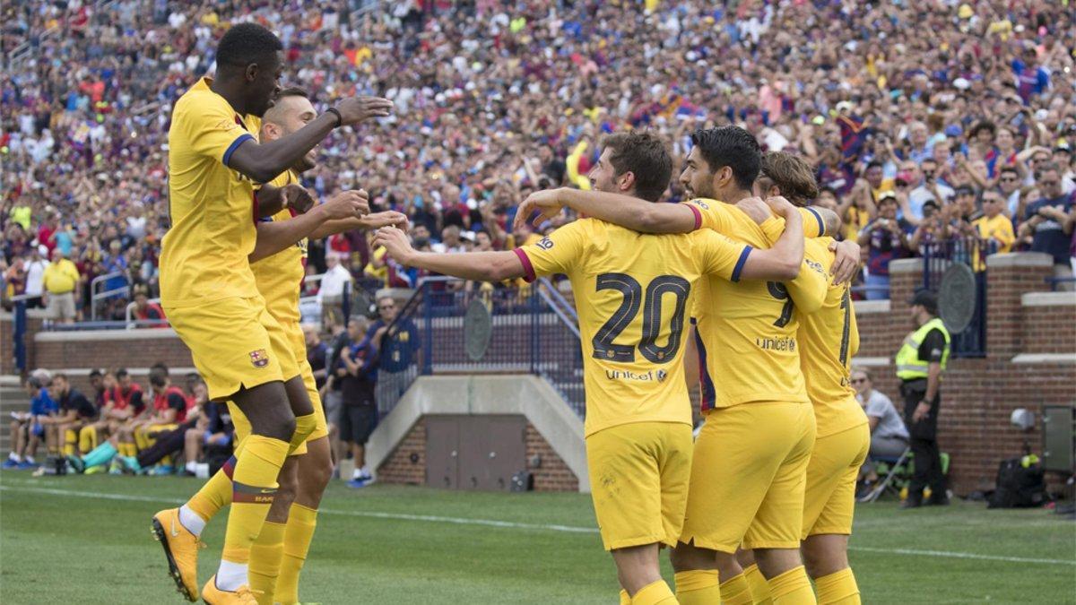 El Barça sumó un triunfo con intenciones en el Michigan Stadium