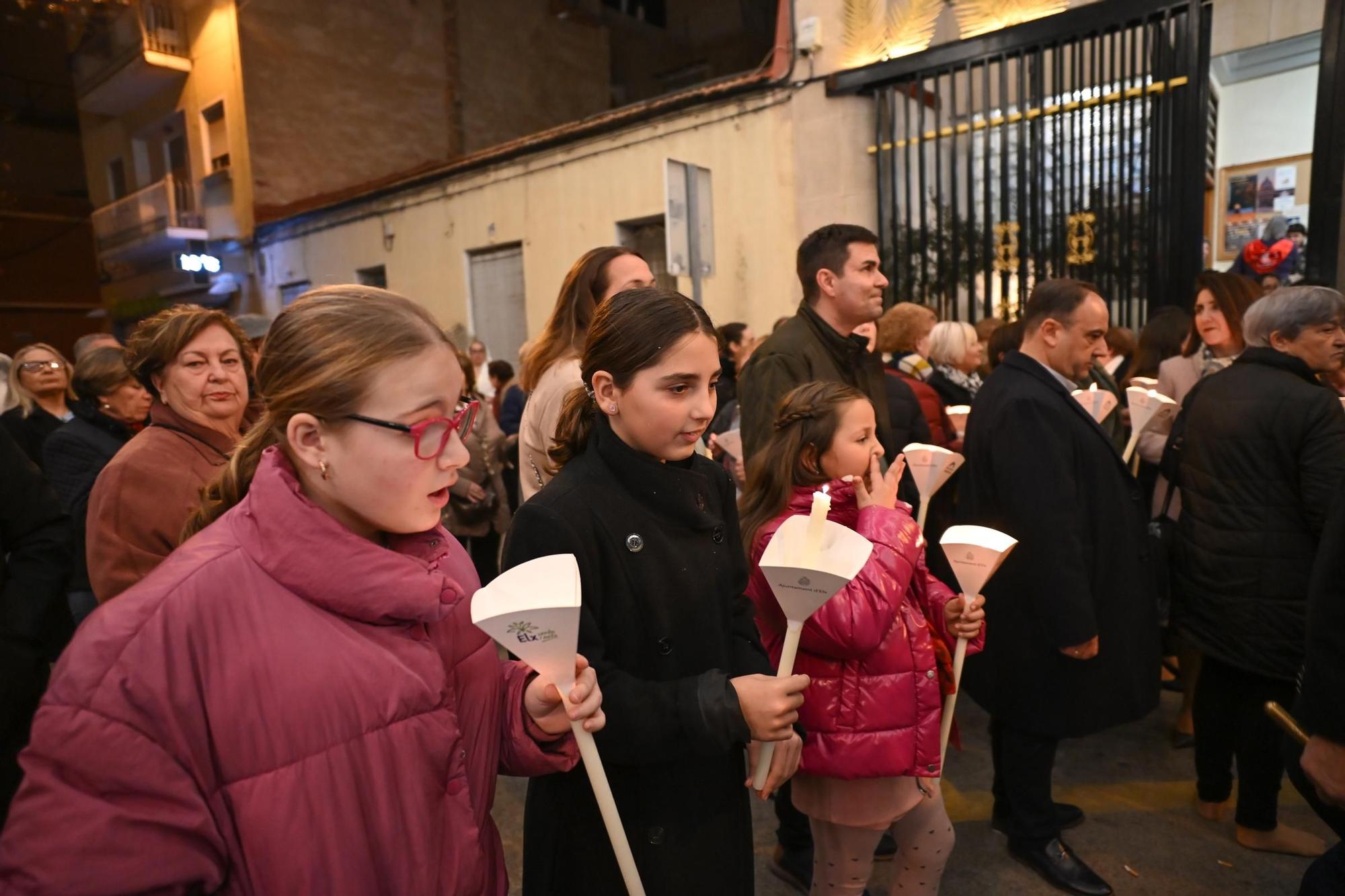 San Agatángelo sale en procesión en Elche