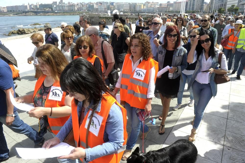 Manifiestación por los refugiados en A Coruña
