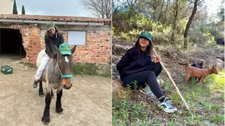 Andrea, la joven que se fue de Barcelona para vivir entre animales en un pueblo de Castellón: "Me ha explotado el Instagram"