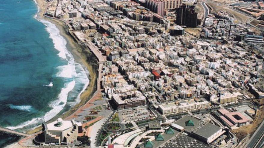 Vista aérea del barrio de Guanarteme.