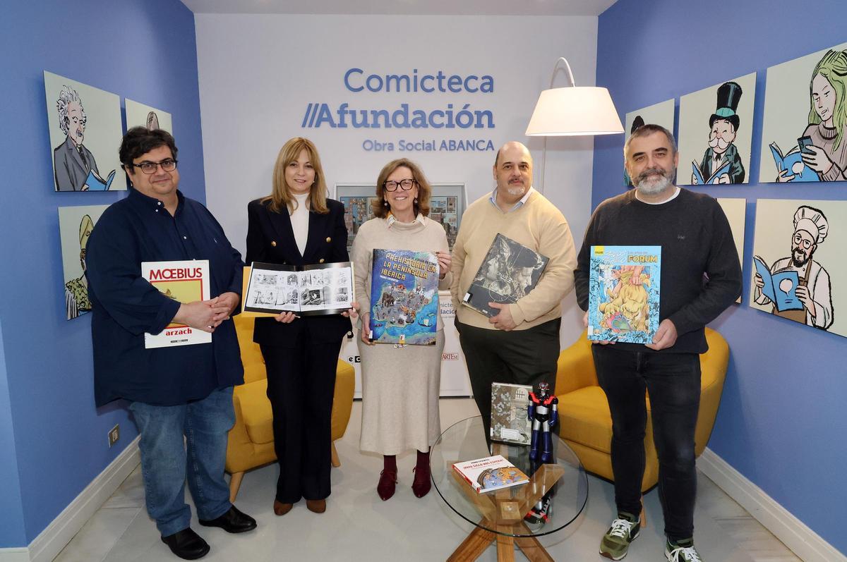 Álvaro Pons, Marité Cores Fernández, Carlota Sánchez Montaña, Asier Mensuro y Pedro Cifuentes (izq. a der.)