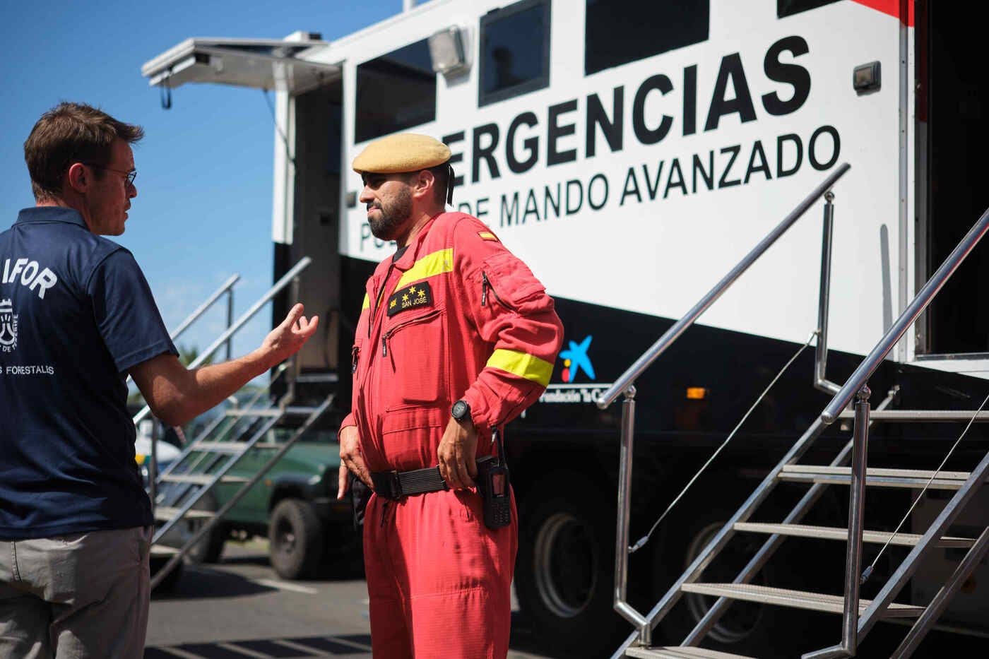 Reactivación del incendio en Santa Úrsula, en el norte de Tenerife