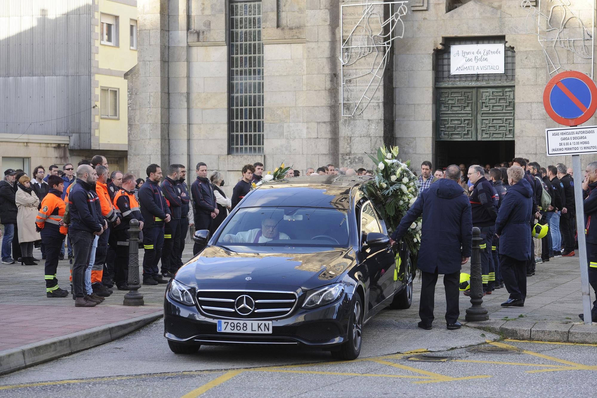 El último adiós al bombero Manuel Silva Cordo