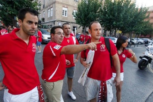 Manifestación en apoyo al Real Murcia