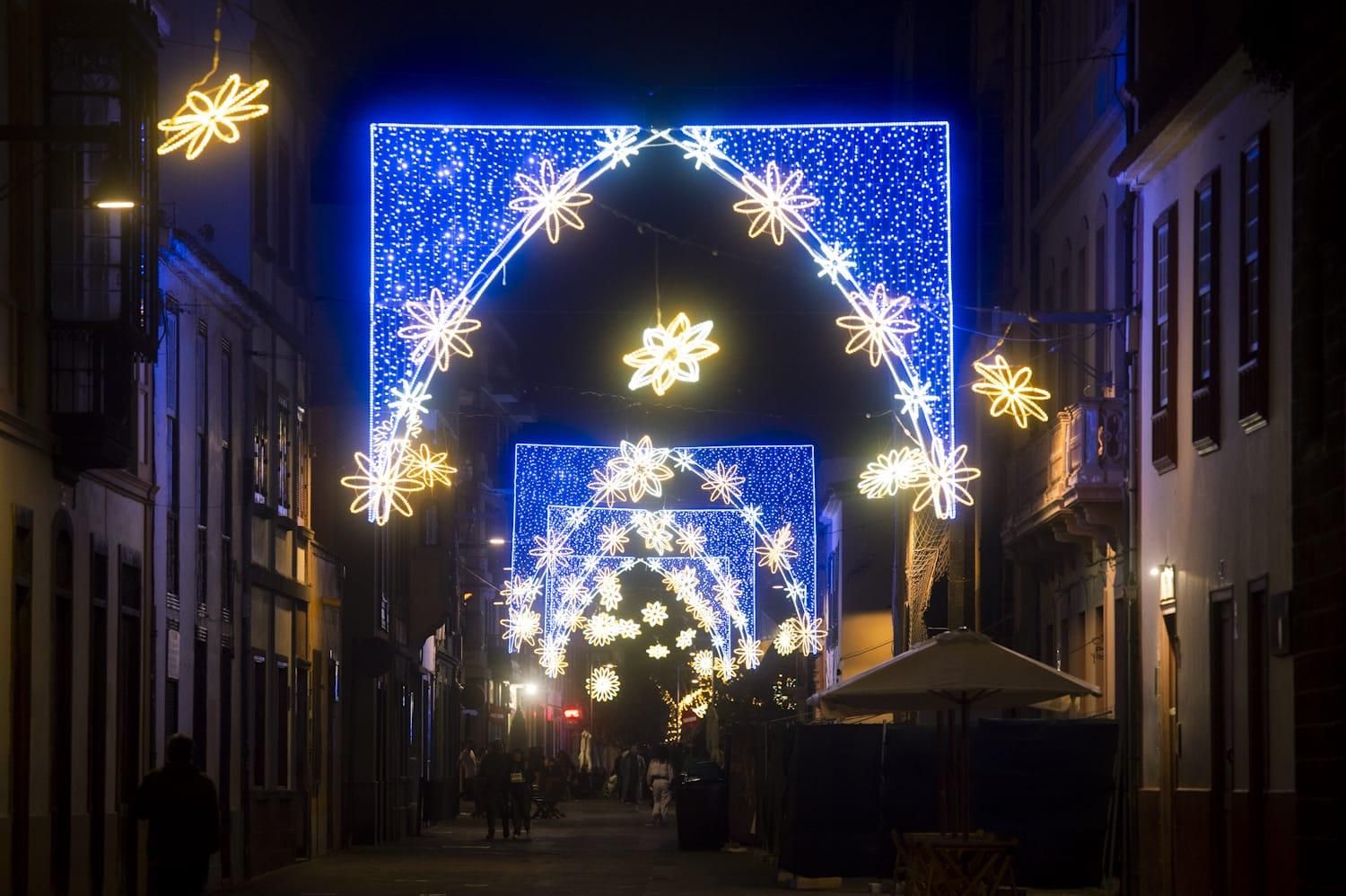 Luces de Navidad en La Laguna