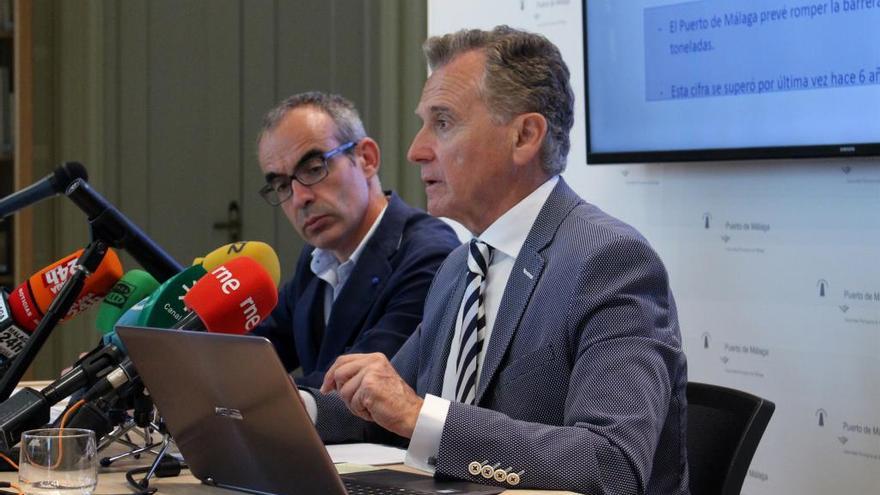 Moyano y Plata, durante la rueda de prensa