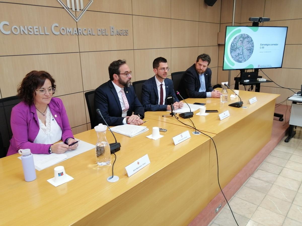 Presentació del projecte del segon carril de Castellgalí a Manresa, el febrer passat