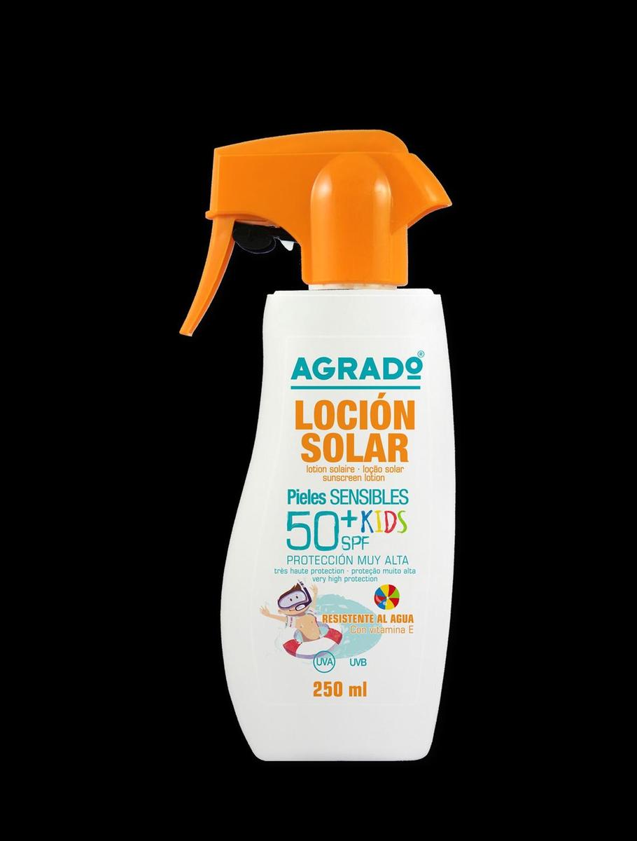 Loción solar pieles sensibles Kids de Agrado cosmetic