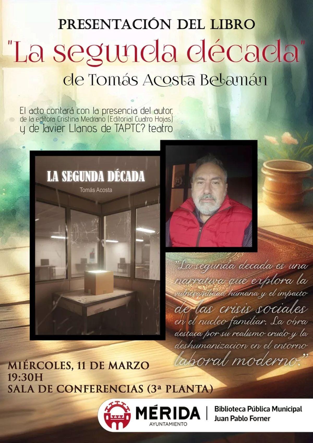 Cartel de la presentación del libro.