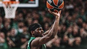 Sylvain Francisco fue el mejor del Zalgiris al descanso, aunque el Madrid acababa por delante