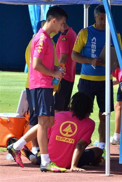 Fase final del entrenamiento de la UD Las Palmas