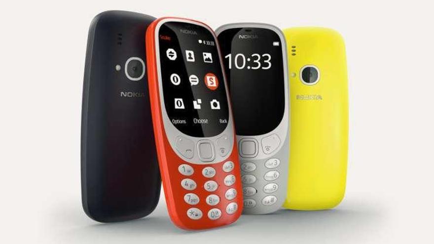 La reedición del Nokia 3310, disponible en cuatro colores.