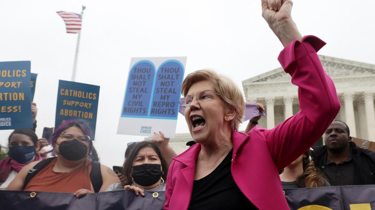 Protestas en favor del derecho al aborto en Washington.