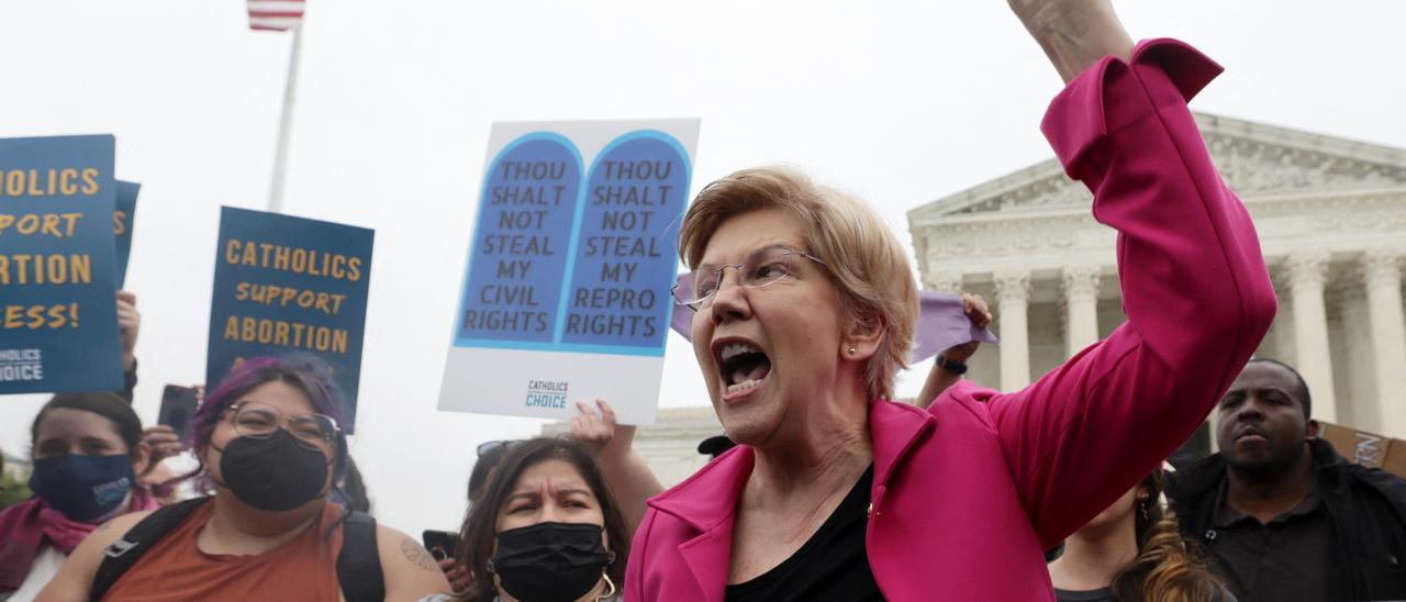 Protestas en favor del derecho al aborto en Washington.