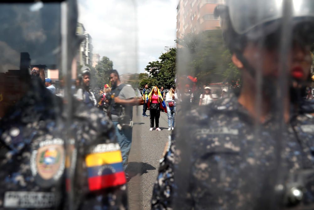Las imágenes de la protesta en Venezuela.