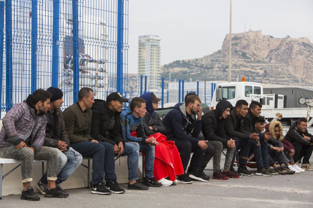 Veinte inmigrantes llegan al Puerto de Alicante