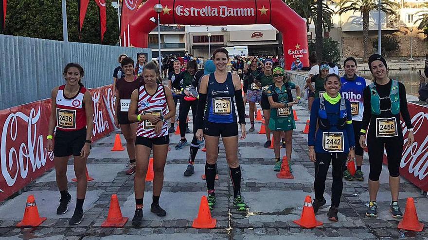 Salida de la segunda carrera femenina, que fue el sábado por la tarde.