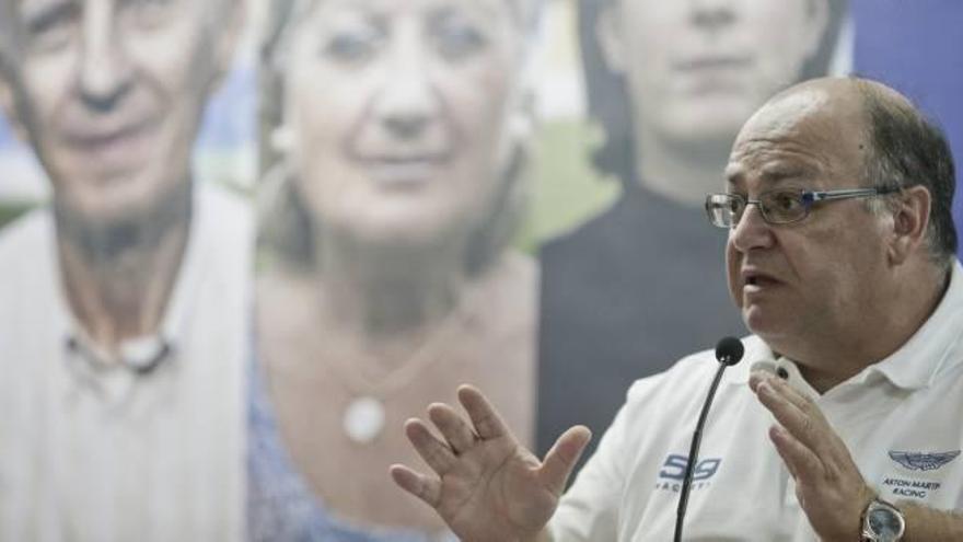 El dirigente Juan Carlos Ramírez, ayer, en la sala de prensa del Rico Pérez