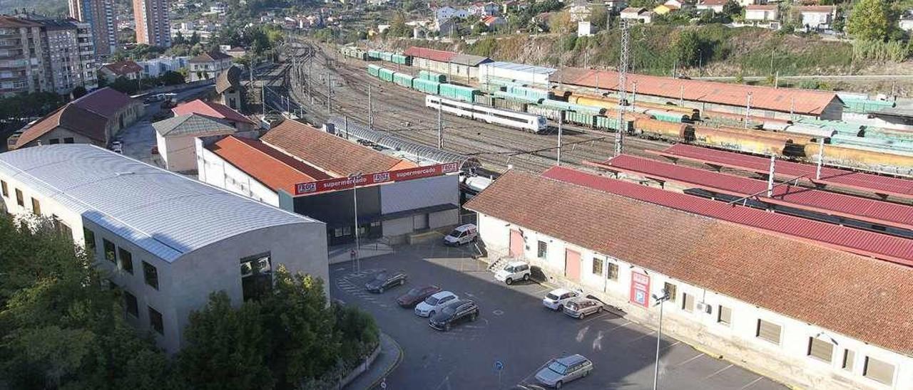 Parte del ámbito afectado por la obra del la nueva estación de buses y del parking de la intermodal. // Iñaki Osorio