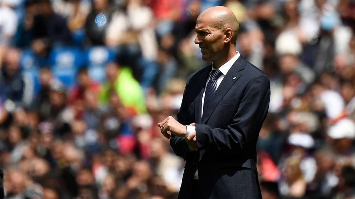 Zinedine Zidane vivió la última decepción de la temporada con el Real Madrid