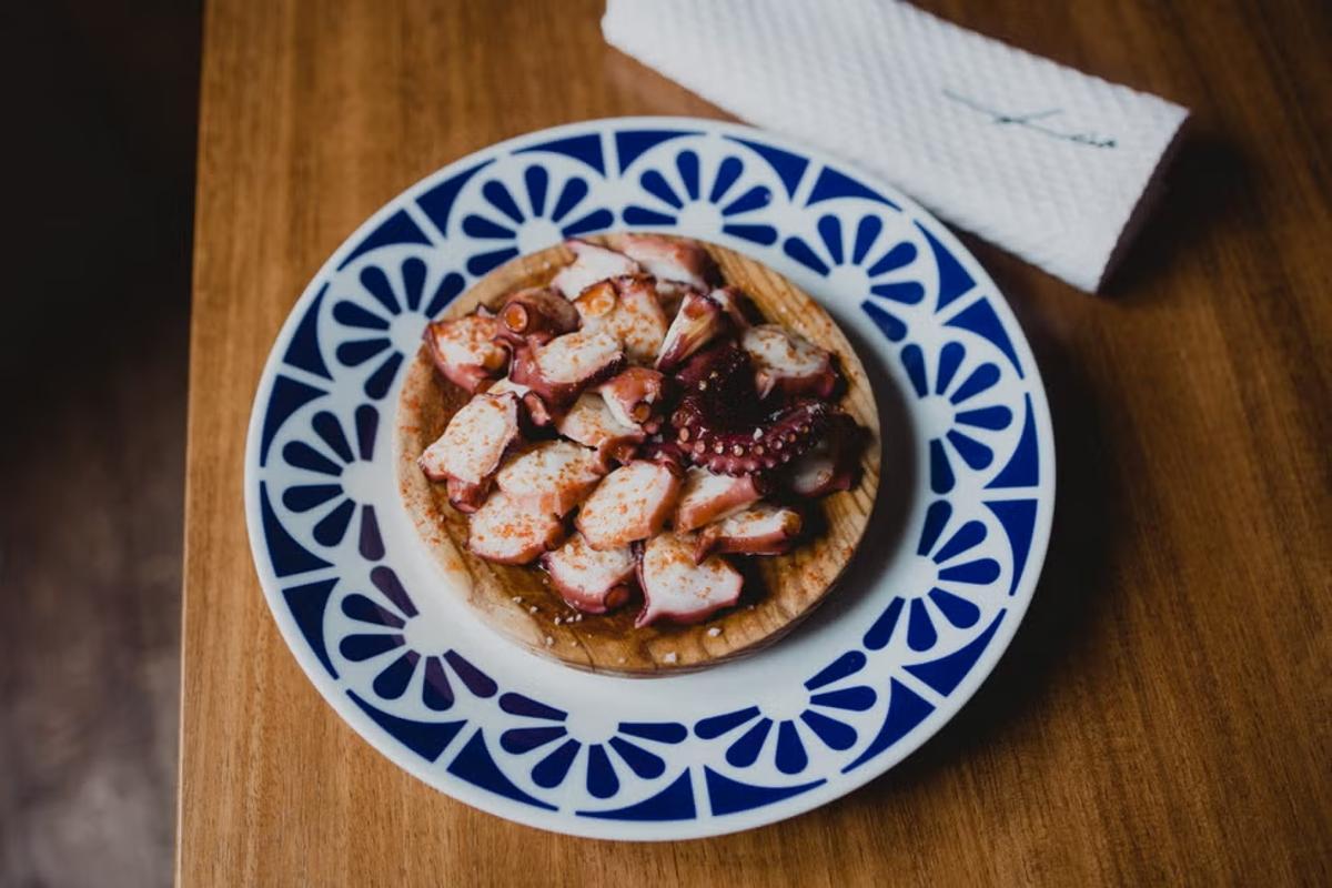 Pulpo a feira en el restaurante Lúa.