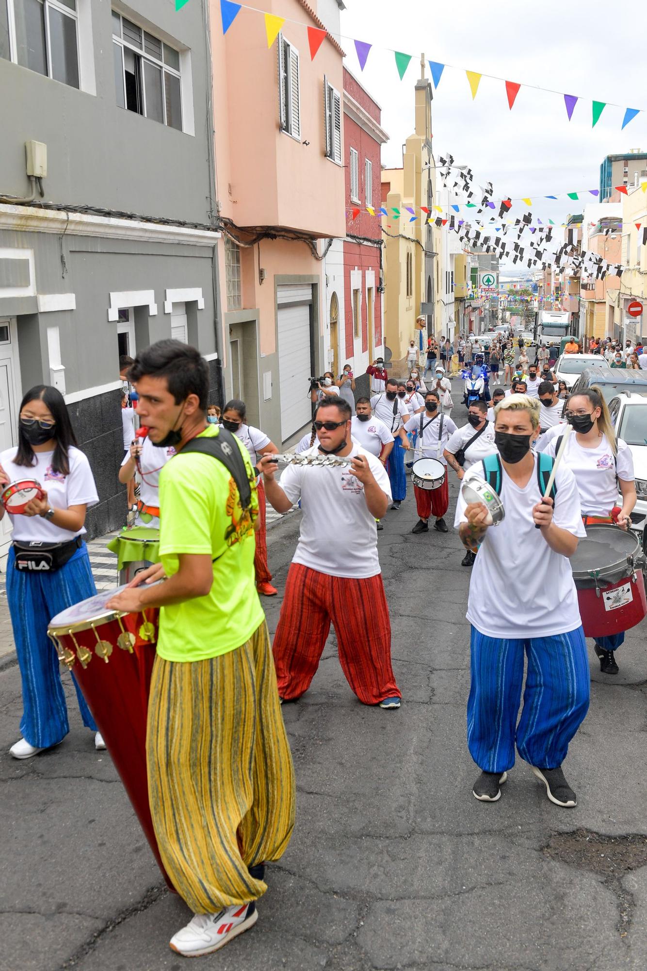 Pasacalles anunciador de las fiestas del Carmen en La Isleta (06/07/2021)