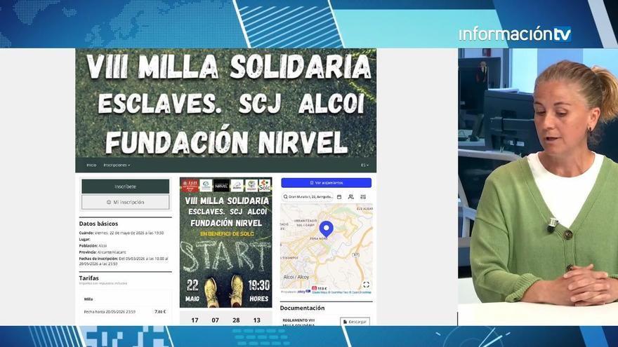 La Milla Solidaria, organizada por el Colegio Esclavas y  Fundación Nirvel, consolida su vertiente deportiva y benéfica en Alcoy
