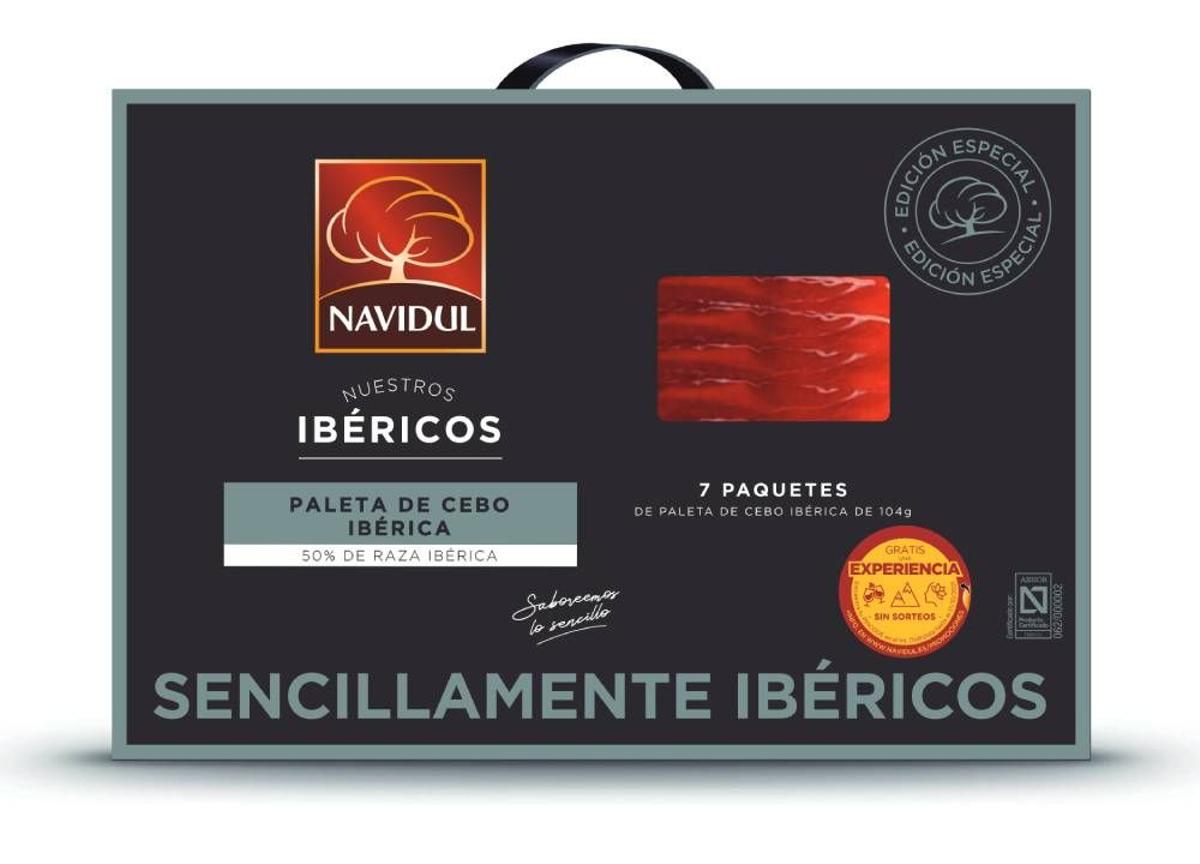 Pack gourmet de Navidul con paleta de cebo ibérica
