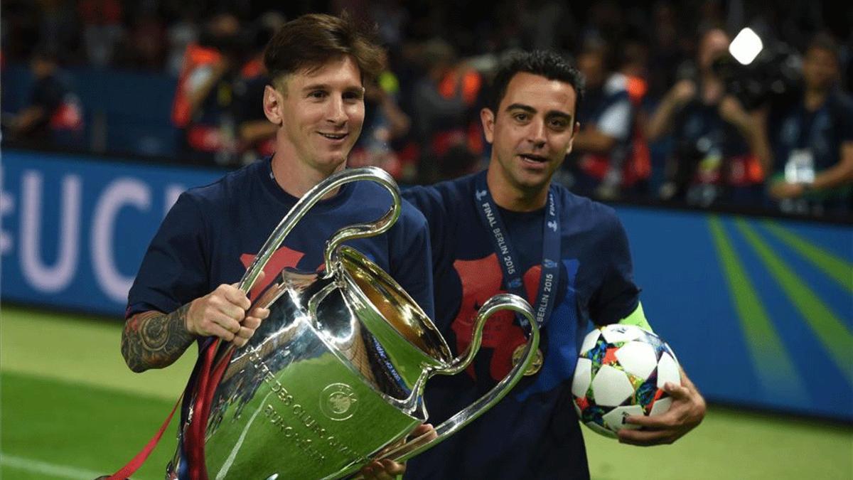 Messi y Xavi, en una imagen de archivo