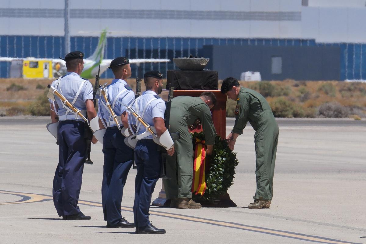 Llegada de los aviones Eurofighter a la Base Aérea de Gando, en Gran Canaria Llegada de los aviones Eurofighter a la Base Aérea de Gando, en Gran Canaria